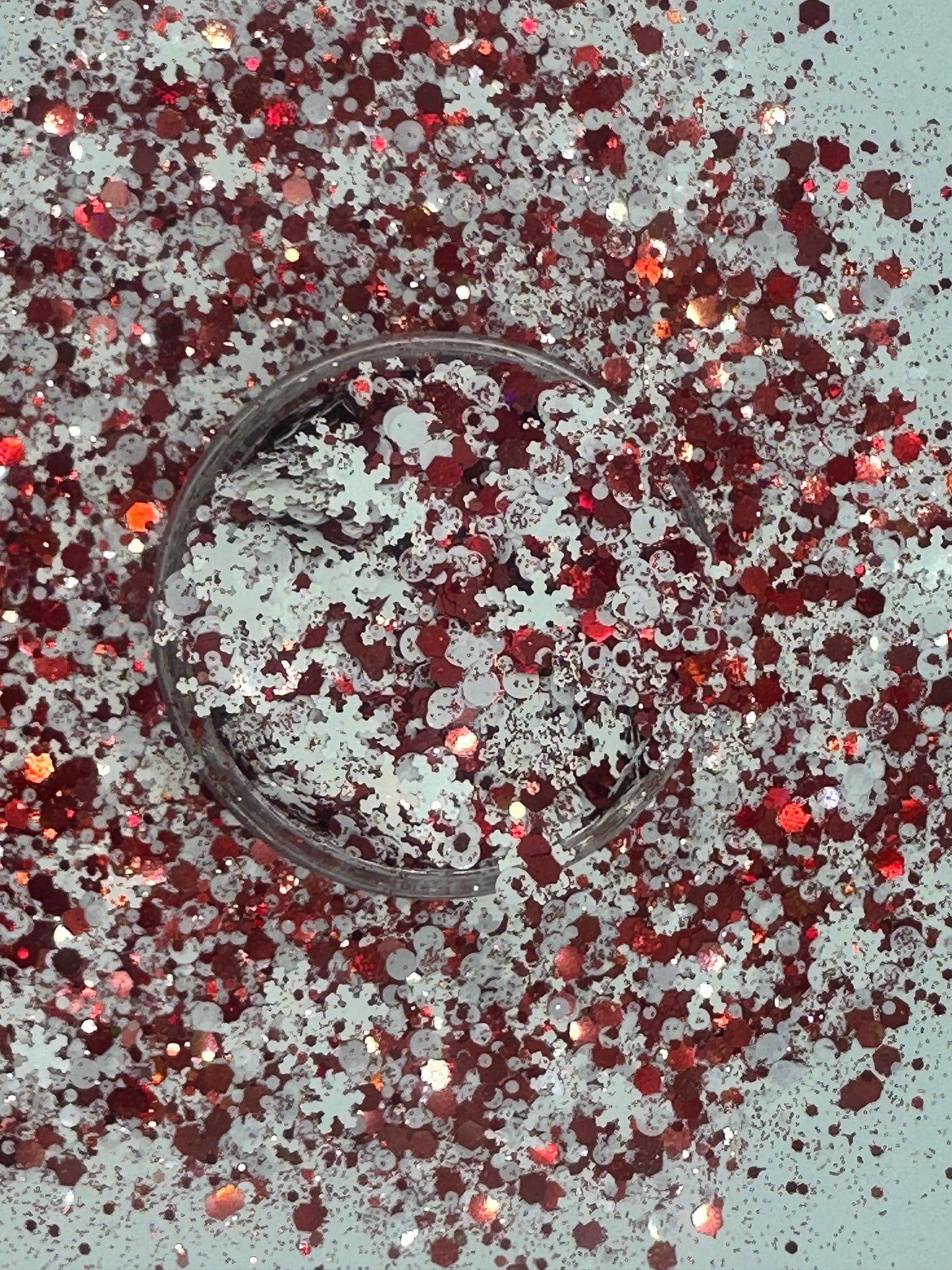 Peppermint Flurry Chunky with Snowflakes