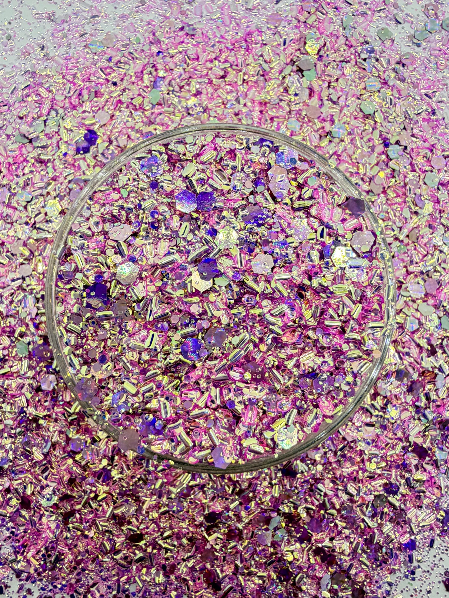 Lilac Confetti Chunky Bubble Mix