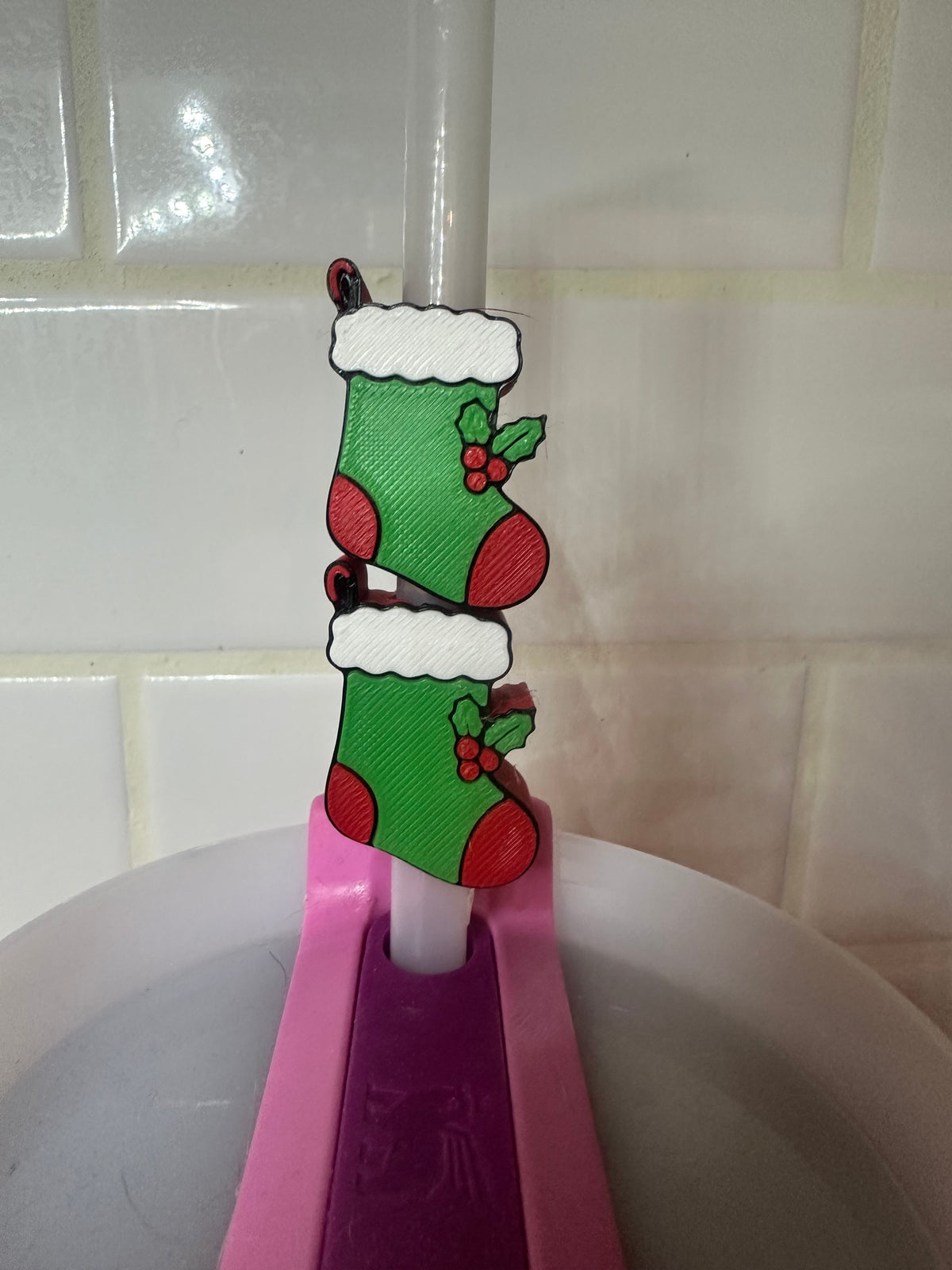 Stocking Straw Topper