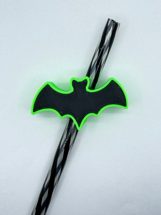 Halloween Bat Straw Topper
