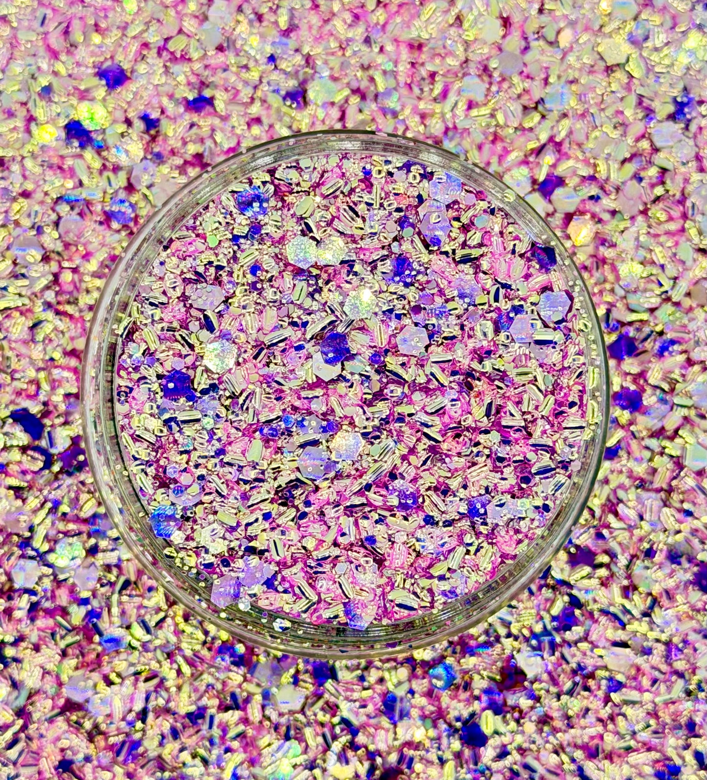 Lilac Confetti Chunky Bubble Mix