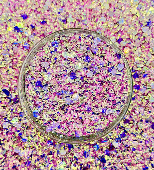 Lilac Confetti Chunky Bubble Mix