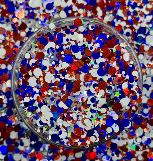 Stars & Stripes Circle Chunky