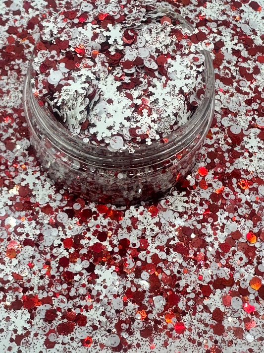 Peppermint Flurry Chunky with Snowflakes